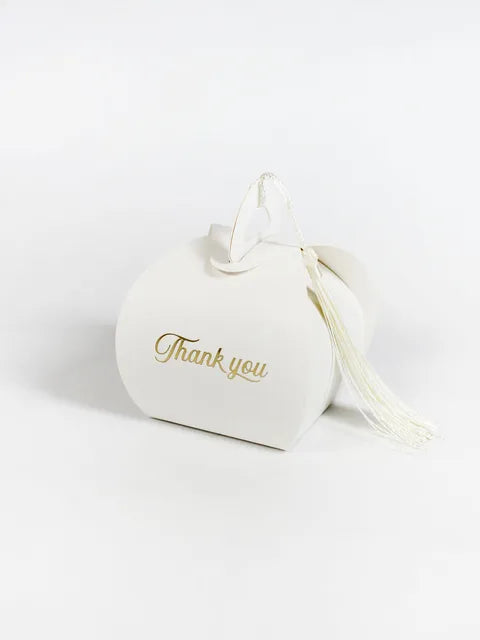 Thank you，Bread box with tassel elegant candy box，Baby Shower Paper Chocolate BoxesPackage/Wedding Favours candy Boxes