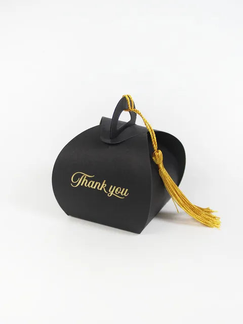 Thank you，Bread box with tassel elegant candy box，Baby Shower Paper Chocolate BoxesPackage/Wedding Favours candy Boxes