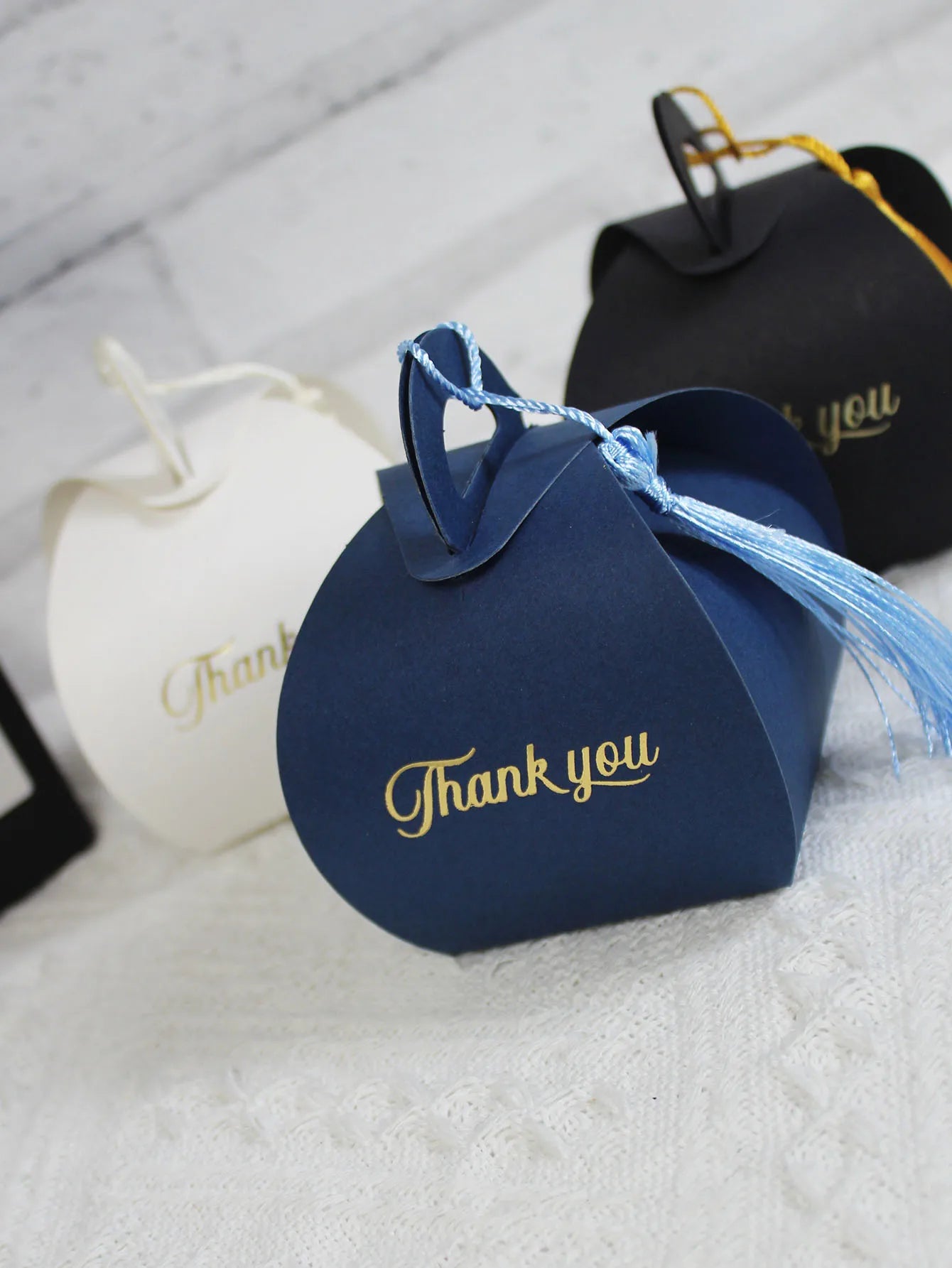 Thank you，Bread box with tassel elegant candy box，Baby Shower Paper Chocolate BoxesPackage/Wedding Favours candy Boxes