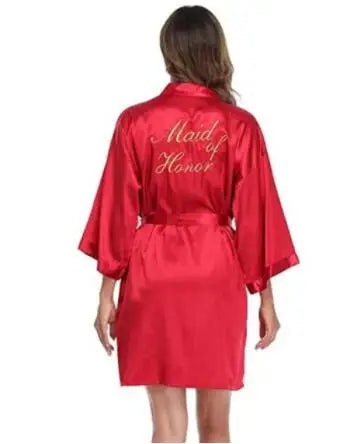 Wedding Bride Bridesmaid Robe Dressing Gown Sexy Women Bathrobe Nightgown Short Sleepwear Casual Flower Kimono Geisha M L XL