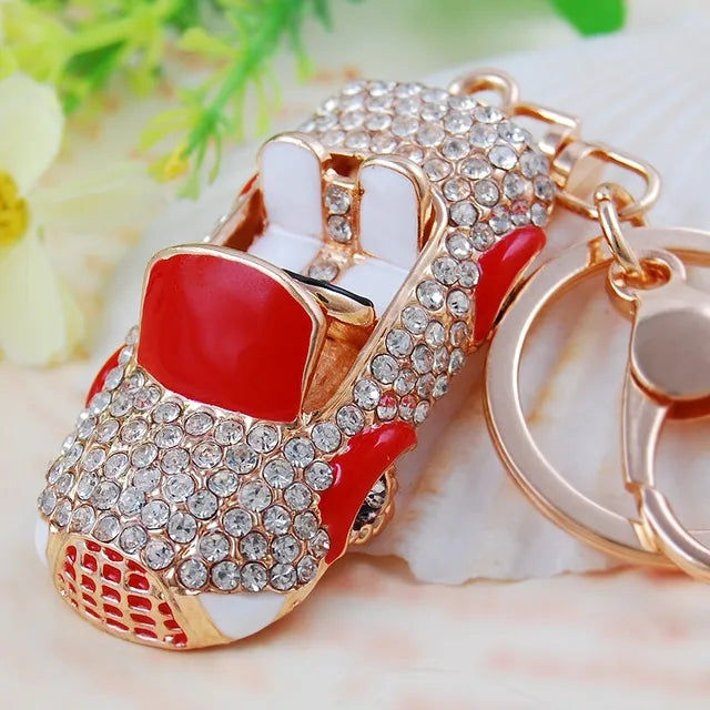 XDPQQ Hot-selling Small Commodity Car Hair Keychain Metal Korean Female Bag Pendant Keychain Ring