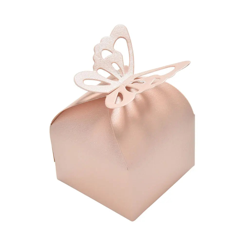 2023 10Pcs Couple Design Luxury Lase Cut Wedding Sweets Candy Gift Favour Boxes with Ribbon Table Decorations Favor candy Box