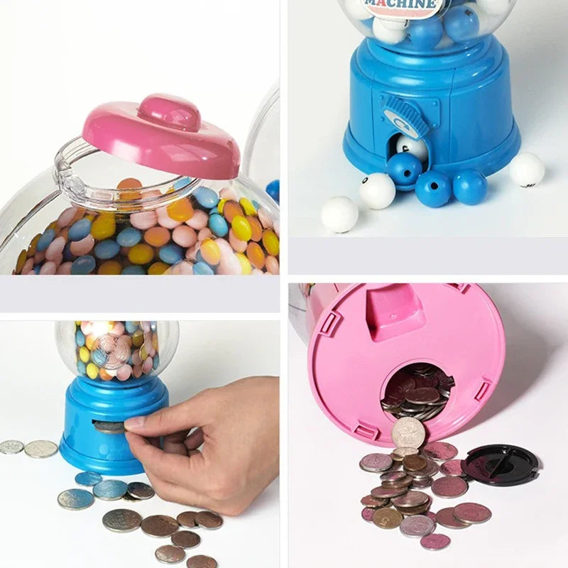 Candy Machine Girl Gumball Candies and Sweets Children Moneybox Creative Candy Dispenser Money Box Storage Box Toy Gift Ideas