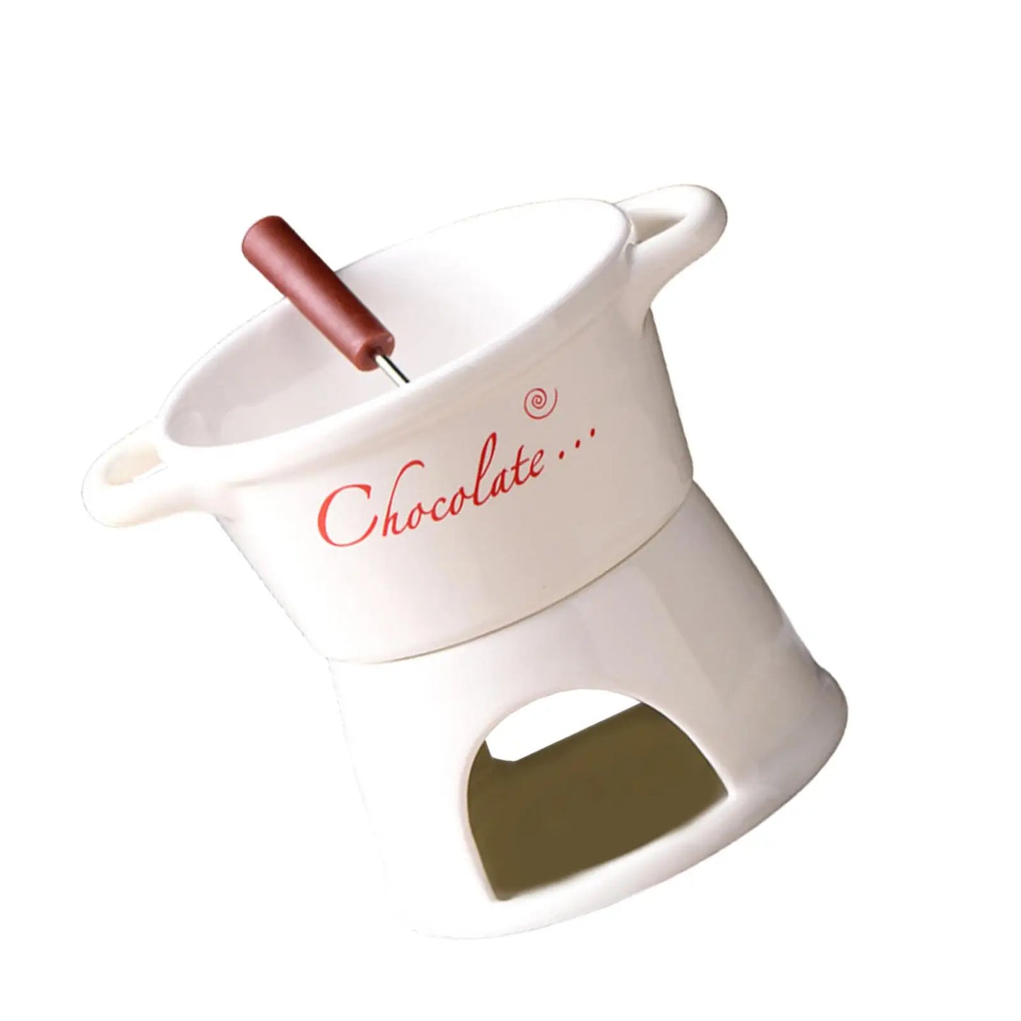 Chocolate Fondue Pot Chocolate Melter Pot Kitchen Appliances Cookware Cheese Fondue Pot for Candy Party Cheese Snack Dessert