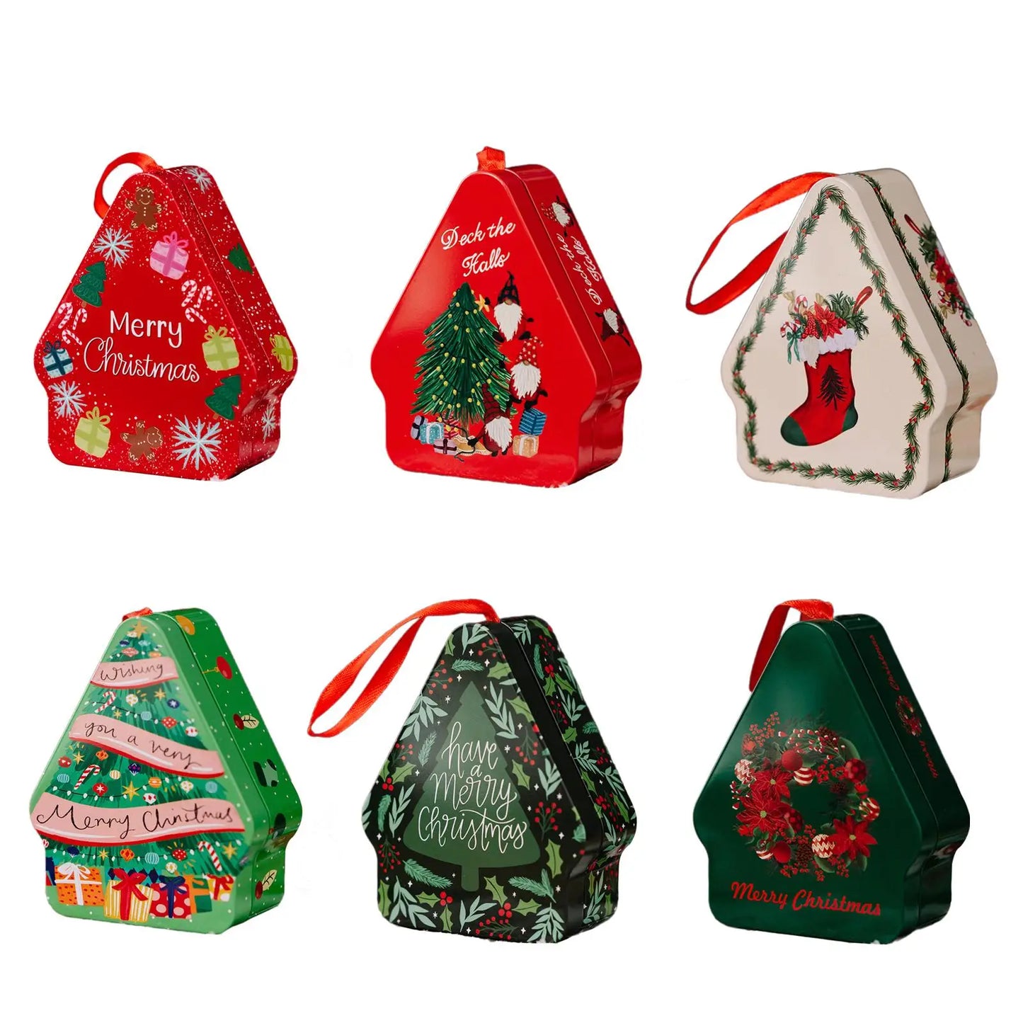 Christmas Candy Box Gifts Packaging Ornament Decorative Portable Goodies Bag