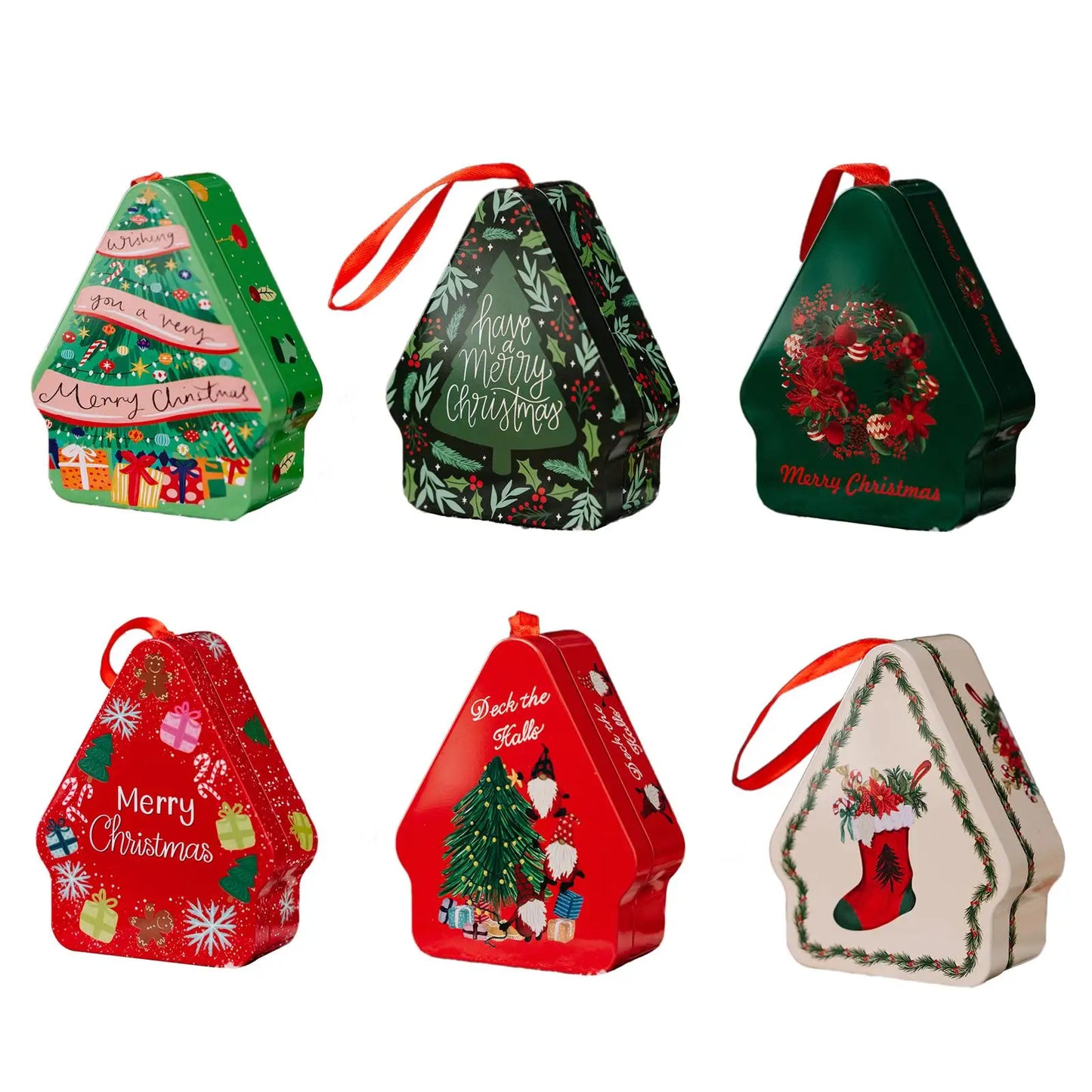 Christmas Candy Box Gifts Packaging Ornament Decorative Portable Goodies Bag