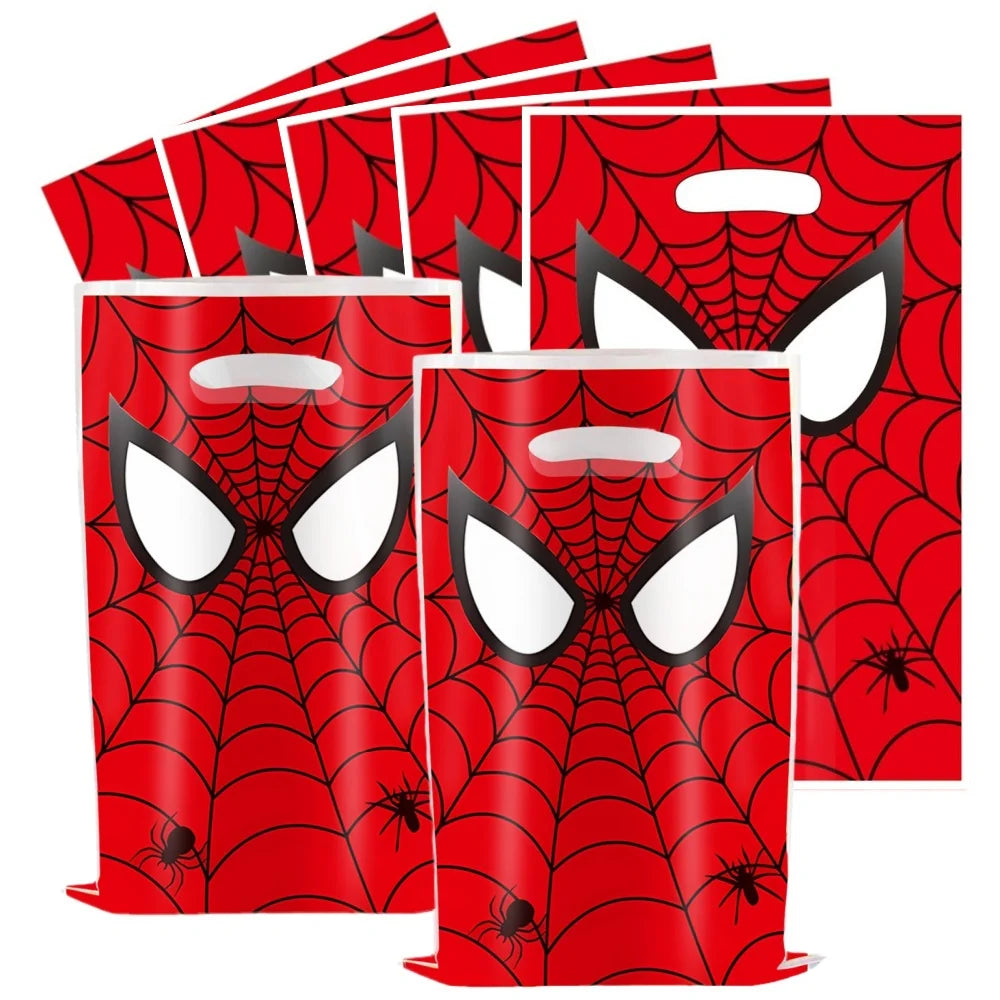 10/20/30pcs Candy Bags Gift Packing Bags Biscuit Spiderman Birthday Party Decorations Gift Candy Bag Baby Shower Party Supplies