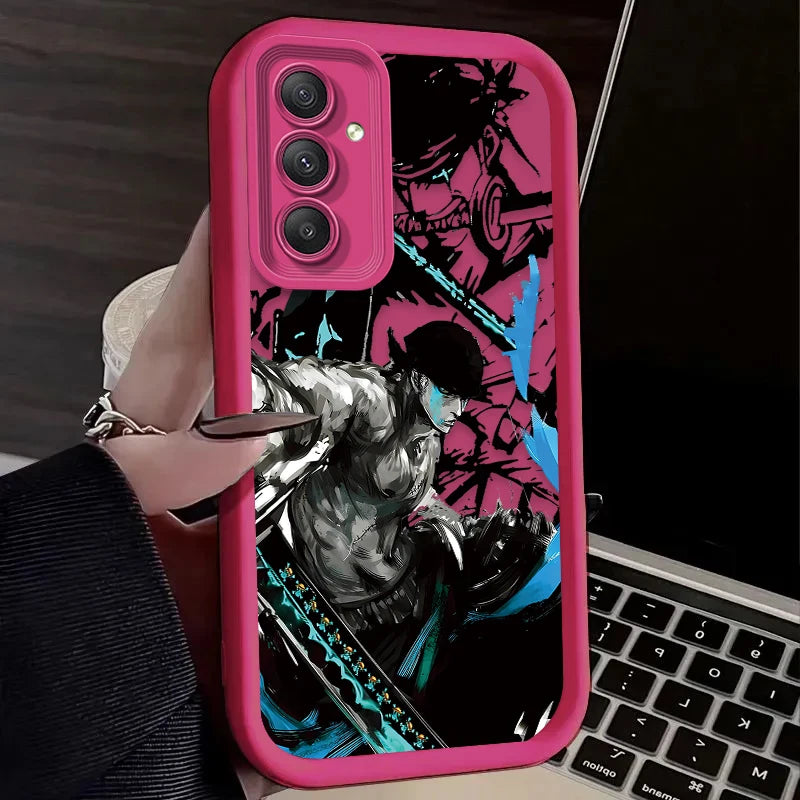 Anime O-One Pieces Zoros Phone Case for Samsung Galaxy A55 A35 A25 A24 A15 A05 A05S A13 A23 A12 A22 A32 A52 A52S A72 A11 Cover