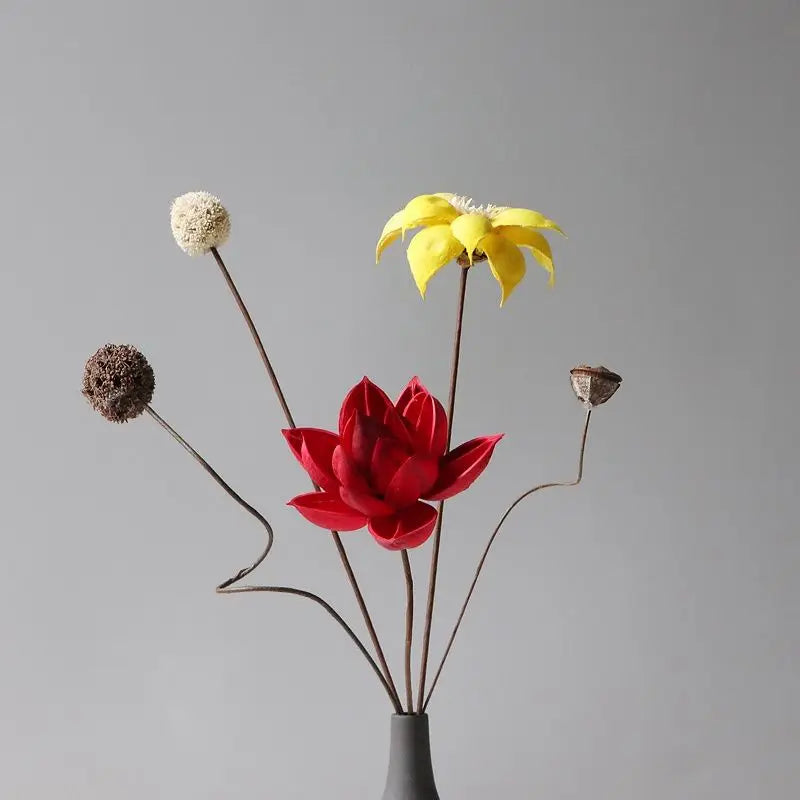 Natural Plants Lotus Dried Flowers Decoration Floral Arrangement for Wedding Party Decoration Scrapbooking DIY Artificial Flower