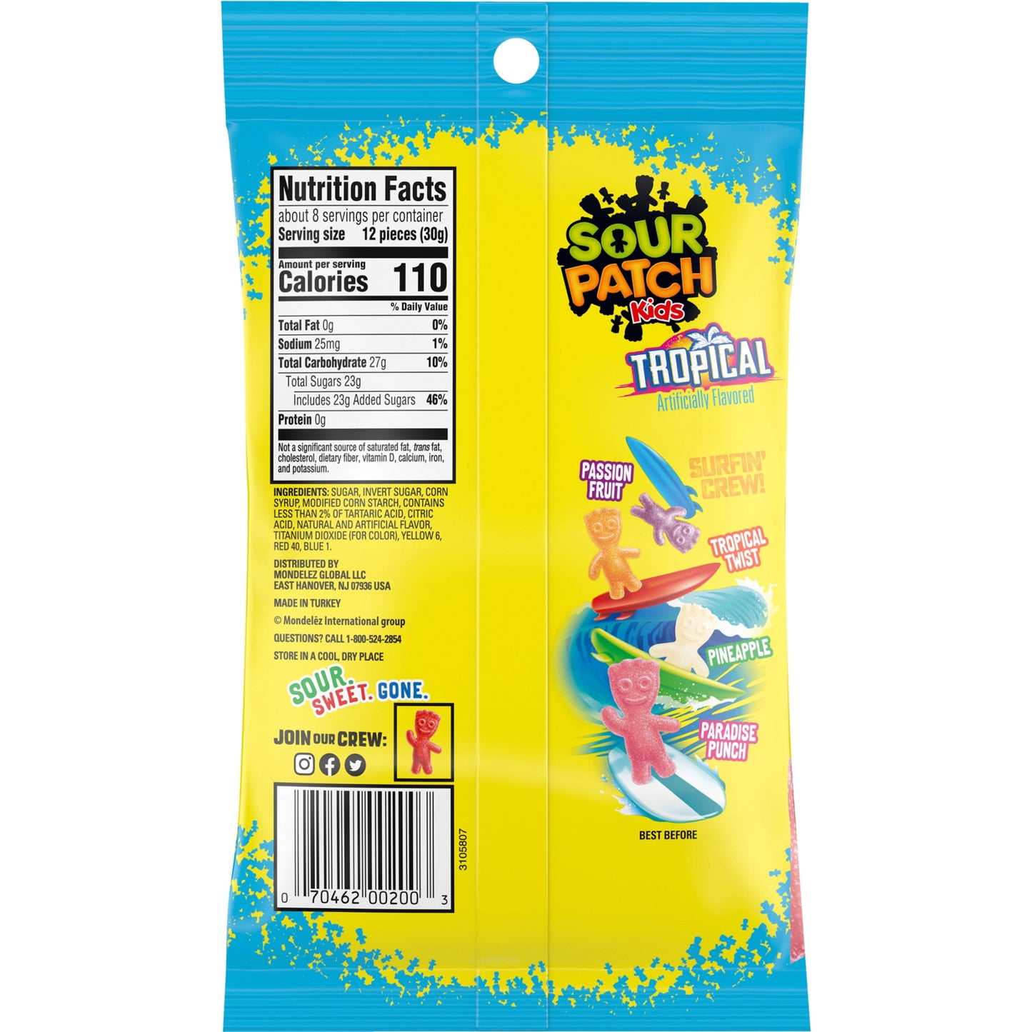 Tropical Soft & Chewy Candy, 8 Oz Bag