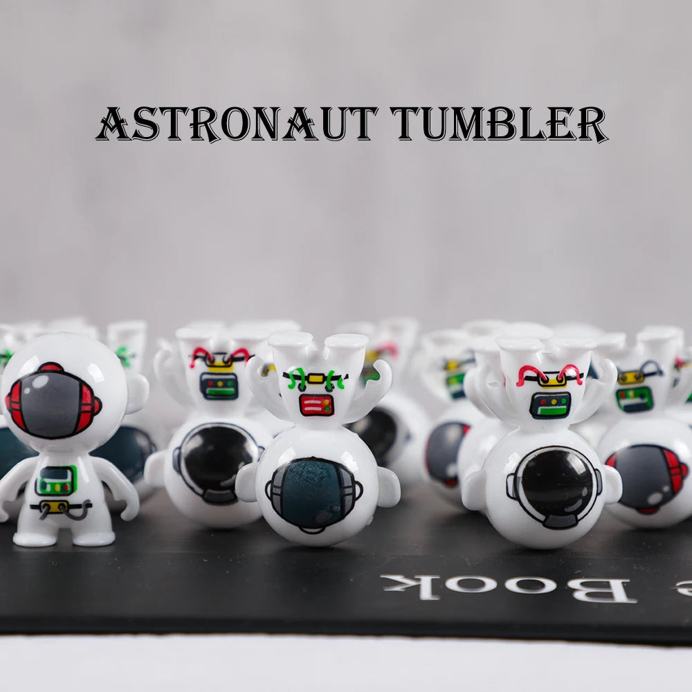 15Pcs Cartoon Mini Space Astronaut Tumbler Dolls Toys for Kids Birthday Baby Shower Party Favors Pinata Fillers Goodie Bag