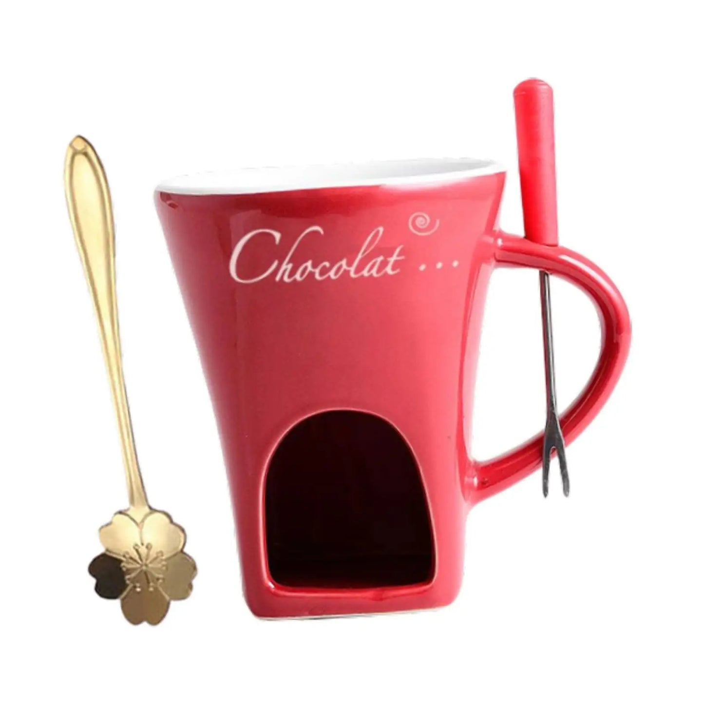 Chocolate Fondue Pot Wedding Caramel Anniversary Cookware Fondue Warmer Mug